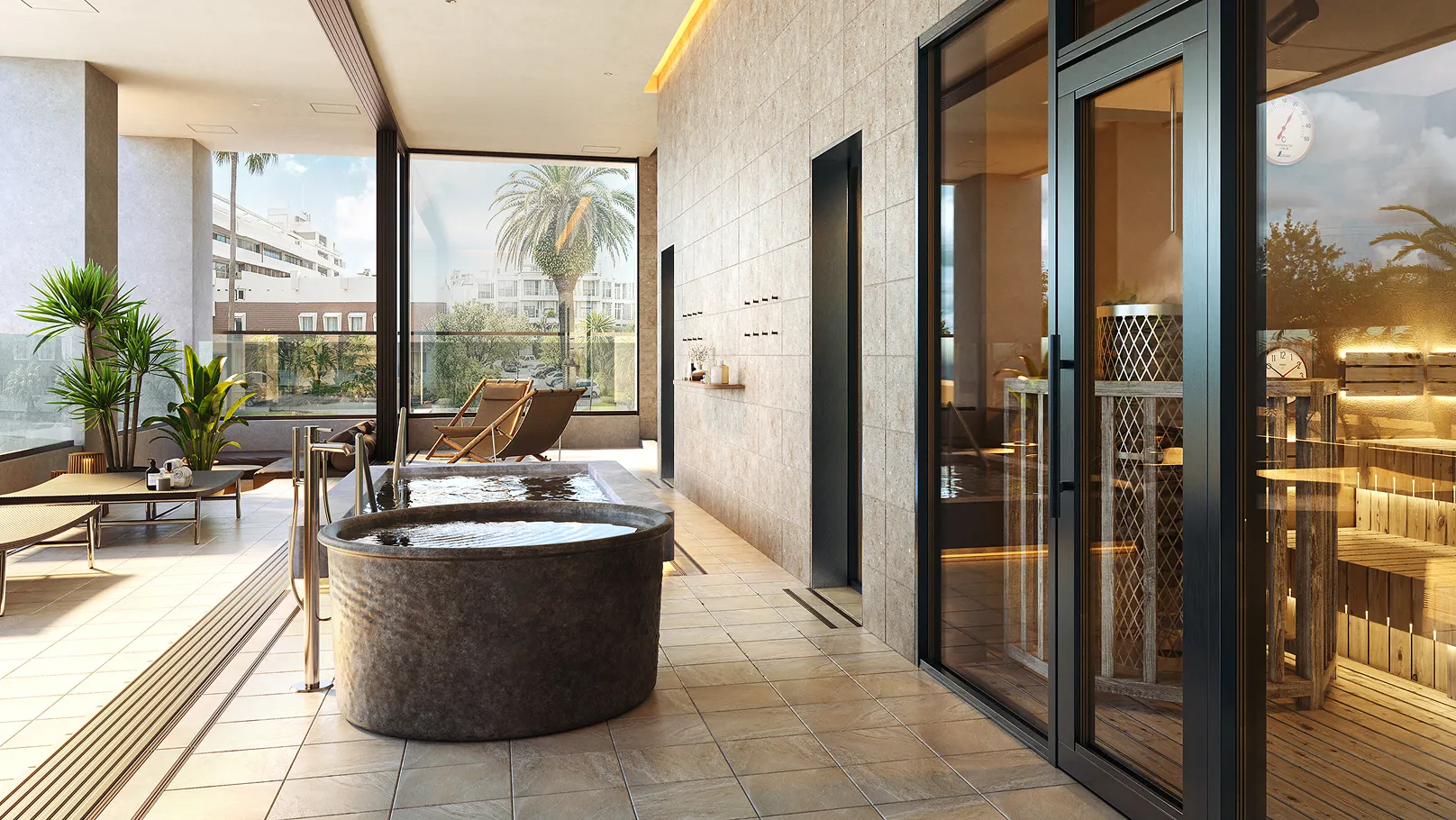 サウナ室内のイメージ