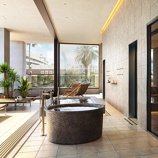 スパ＆サウナ：明日も遊びつくすためにリフレッシュ