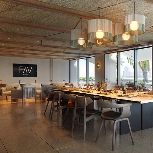 レストラン：人気カフェ監修、地を味わうダイニング